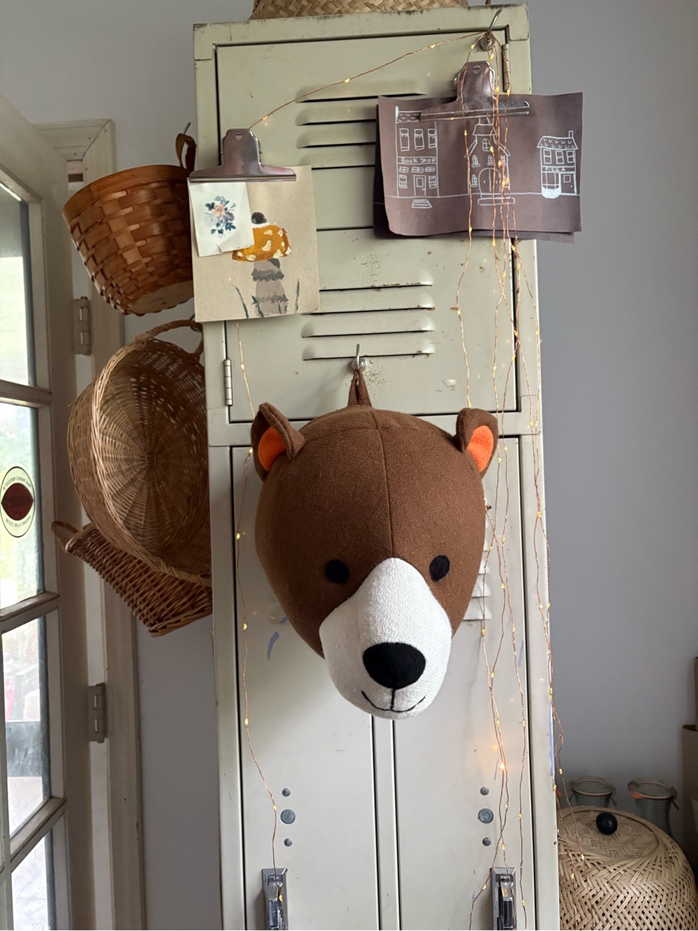 Pillowfort Brown Bear Head Mount